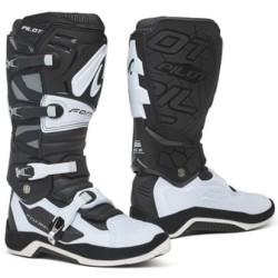 Botine motocross FORMA Pilot BLACK/WHITE Botine motocross FORMA Pilot BLACK/WHITE