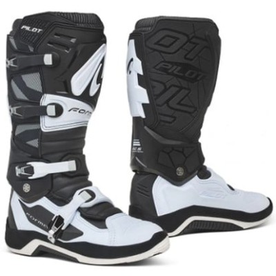 Botine motocross FORMA Pilot BLACK/WHITE