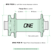 Nabă Velo ONEUP Față 15x110 32H Roșie thumb