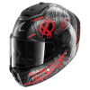 Casca SHARK SPARTAN RS CARBON SHIEVER BLACK/GREY/RED