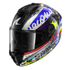 Cască SHARK SPARTAN RS CARBON STREETRUSH BLACK/BLUE/SILVER/YELLOW