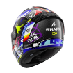 Cască SHARK SPARTAN RS CARBON STREETRUSH BLACK/BLUE/SILVER/YELLOW thumb