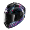 Cască SHARK SPARTAN RS CARBON REPTAIA BLACK/BLUE/PURPLE