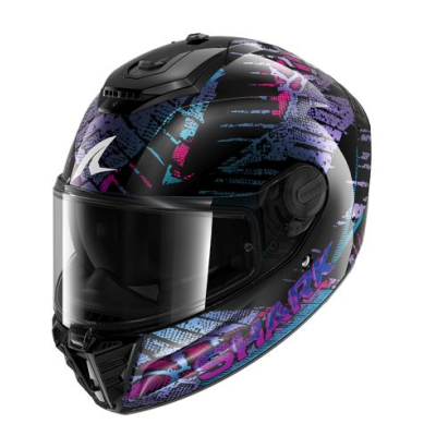 Cască SHARK SPARTAN RS CARBON REPTAIA BLACK/BLUE/PURPLE Cască SHARK SPARTAN RS CARBON REPTAIA BLACK/BLUE/PURPLE
