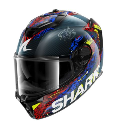 Cască SHARK SPARTAN GT PRO CARBON SPEED-VIB BLACK/BLUE/RED Cască SHARK SPARTAN GT PRO CARBON SPEED-VIB BLACK/BLUE/RED