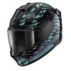 Casca SHARK D-SKWAL 3 REPTAIA BLACK/BLUE/PURPLE