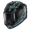 Casca SHARK D-SKWAL 3 REPTAIA BLACK/BLUE/PURPLE thumb