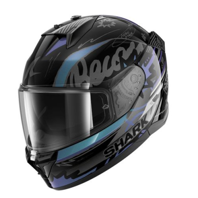 Casca SHARK D-SKWAL 3 STREETRUSH BLACK/BLUE/PURPLE