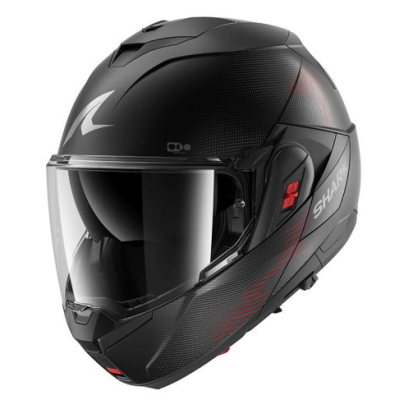 Casca modulară SHARK OXO SP LYNE MAT BLACK/RED Casca modulară SHARK OXO SP LYNE MAT BLACK/RED