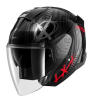 Cască pentru scuter SHARK SKWAL JET SHIEVER BLACK/RED