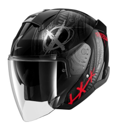 Cască pentru scuter SHARK SKWAL JET SHIEVER BLACK/RED Cască pentru scuter SHARK SKWAL JET SHIEVER BLACK/RED