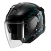 Cască pentru scuter SHARK SKWAL JET REPTAIA BLACK/BLUE