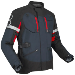 Jachetă textilă BERING HALIFAX BLACK/ANTHRACITE/RED Jachetă textilă BERING HALIFAX BLACK/ANTHRACITE/RED