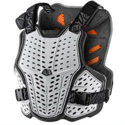 Protecție TROY LEE DESIGNS Rockfight CE pentru piept - ALB