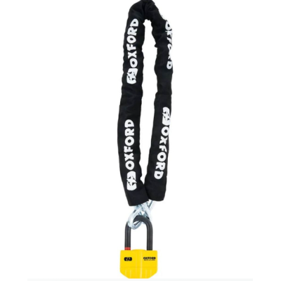 Lant de blocare OXFORD Boss Alarm 14 mm x 12 mm cu lant de 2,0 m
