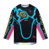 Jersey motocross TROY LEE DESIGNS SSE Ultra Membrane - Negru/Galben