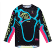 Jersey motocross TROY LEE DESIGNS SSE Ultra Membrane - Negru/Galben thumb