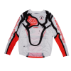 Jersey de motocross pentru copii TROY LEE DESIGNS GP Pro Membrane Youth Jersey - Alb/Infra Roșu