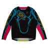 Cămașă de motocross pentru copii TROY LEE DESIGNS GP Pro Membrane Youth Jersey - Negru/Galben