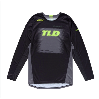 Jersey motocross TROY LEE DESIGNS Scout GP Pro Fade Out Jersey - Negru