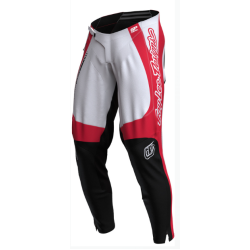 Pantaloni motocross TROY LEE DESIGNS GP Pro Frames - Alb/Roșu