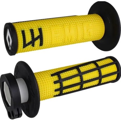 Mânere motocross ODI EMIG 2.0 Lock-On GALBEN/NEGRU