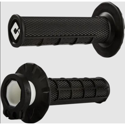 Mânere motocross ODI V2 Waffle Black Lock-On