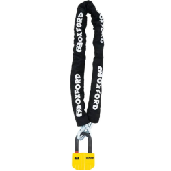 Lant de blocare OXFORD Boss Alarm 14mmx12mm cu lant de 1.5m