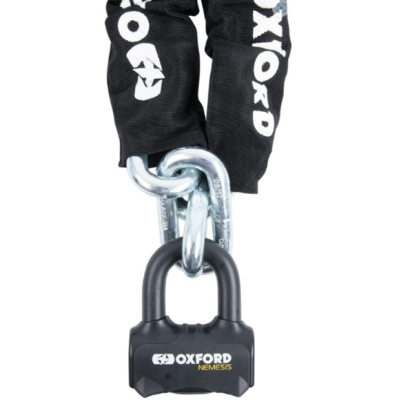 Lant de blocare OXFORD Nemesis 16 mm cu lant de 1,2 m Lant de blocare OXFORD Nemesis 16 mm cu lant de 1,2 m
