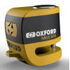 Lacăt disc pentru alarmă OXFORD Micro XA5 - galben/negru