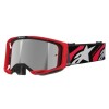 Ochelari de motocross ALPINESTARS VISION 8 LUAR Red/ Black/ Mirror SILVER