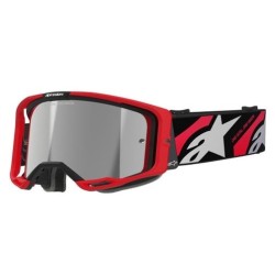 Ochelari de motocross ALPINESTARS VISION 8 LUAR Red/ Black/ Mirror SILVER