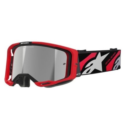 Ochelari de motocross ALPINESTARS VISION 8 LUAR Red/ Black/ Mirror SILVER