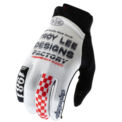 Mănuși motocross TROY LEE DESIGNS GP Pro - Factory White Mănuși motocross TROY LEE DESIGNS GP Pro - Factory White