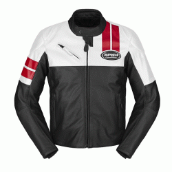 Geacă moto din piele  SPIDI ROAR WHITE/RED/BLACK