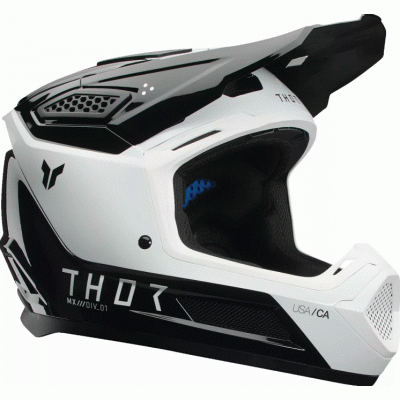 Casca motocross THOR FLEET STORM BLACK/WHITE