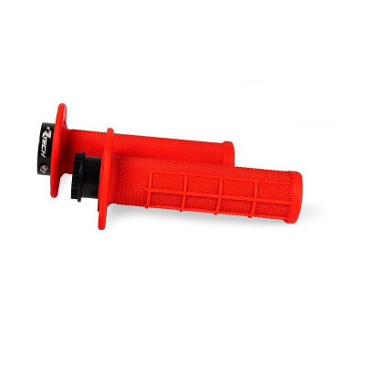 Mansoane moto  RACETECH Lock On Neon Red