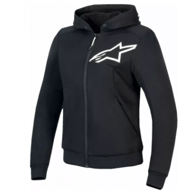 Hanorac moto de damă ALPINESTARS Stella Chrome v2 BLK/WHT