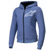 Hanorac moto de damă ALPINESTARS Stella Chrome v2 BLUE VIOLET/WHT thumb