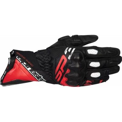 Manusi moto de piele ALPINESTARS SP-3 BLK/BRT RD/WHT
