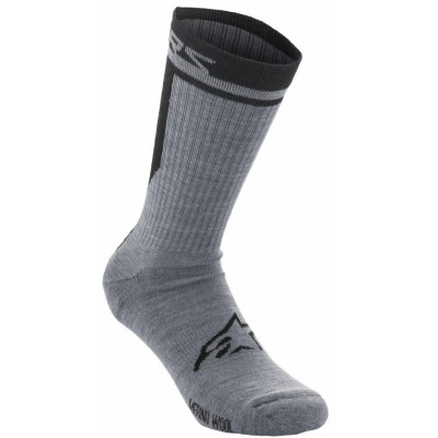 Șosete moto ALPINESTARS MERINO 24 GRAY/BLACK