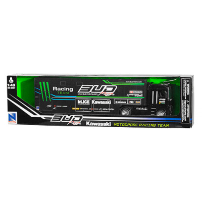 Camion jucărie BUD RACING MONSTER KAWASAKI 1:43