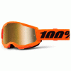 Ochelari motocross  pentru copii Strata 2 Neon Orange- Mirror True Gold
