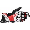 Manusi moto de piele ALPINESTARS GP+ R V3 LTHR BK/WT/BRT RD thumb