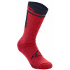 Șosete moto ALPINESTARS MERINO 24 RED/BLACK