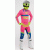 Bluza motocross  THOR SPORTMODE FLITE LIMITED PINK/BLUE thumb