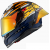 Casca NEXX X.R3R GLITCH RACER ORANGE BLUE thumb
