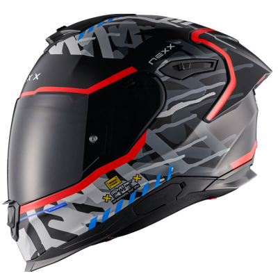 Casca  NEXX Y100R URBANGRAM BLACK RED MATT