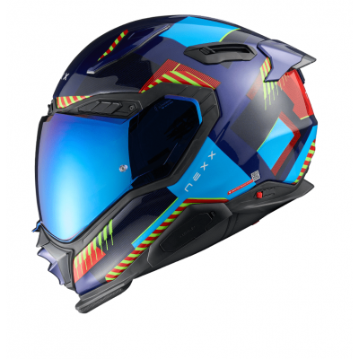 Casca NEXX X.WST3 FLUENCE BLUE RED
