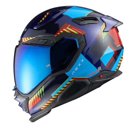 Casca NEXX X.WST3 FLUENCE BLUE RED
